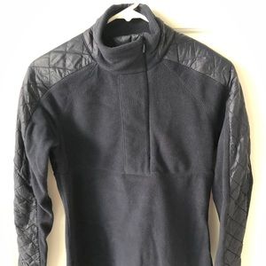 Athleta Navy 3/4 Zip Pullover Fleece